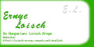 ernye loisch business card